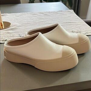 Women's Marni Sabot White Slip-On Clogs